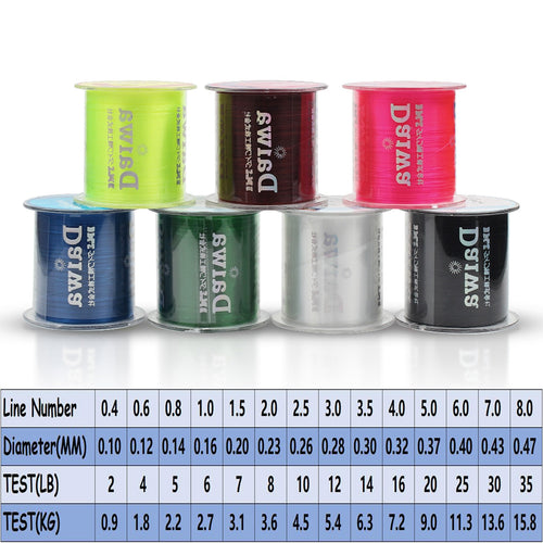 100M 500M Nylon Fishing Line Super Strong Monofilament Quality Japanese Material Saltwater Carp Fishing