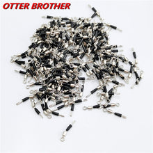 Load image into Gallery viewer, 30pcs/lot Fishing Barrel Swivel Pin Line Connector Solid Rings Snap Swivel Contector Safety Snaps Hook Lure Accessories Pesca