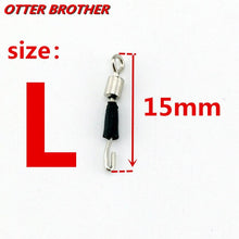 Load image into Gallery viewer, 30pcs/lot Fishing Barrel Swivel Pin Line Connector Solid Rings Snap Swivel Contector Safety Snaps Hook Lure Accessories Pesca