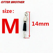 Load image into Gallery viewer, 30pcs/lot Fishing Barrel Swivel Pin Line Connector Solid Rings Snap Swivel Contector Safety Snaps Hook Lure Accessories Pesca