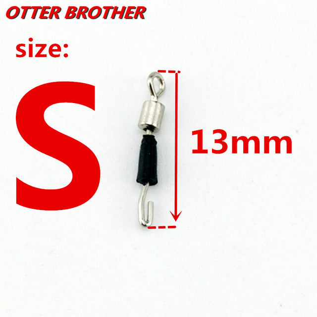 30pcs/lot Fishing Barrel Swivel Pin Line Connector Solid Rings Snap Swivel Contector Safety Snaps Hook Lure Accessories Pesca