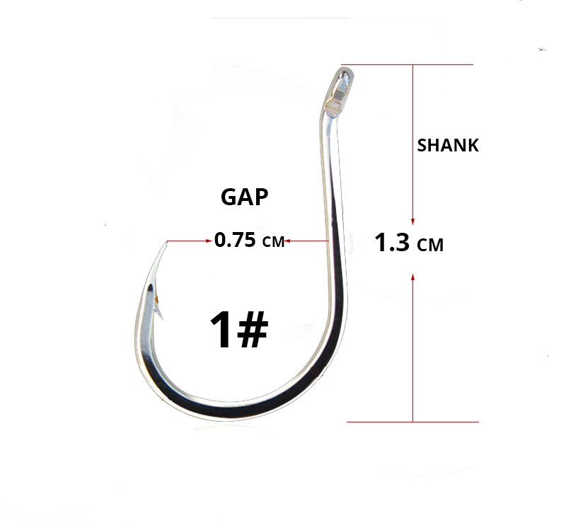 50pcs/ Lot octopus Fishing Hooks High Carbon Chmical Sharpen Barbed Circle Hook Tackle Set 5C Point Hardness Supplier Fishhooks