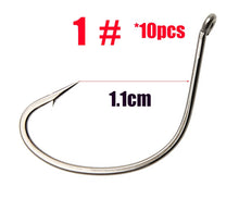 Load image into Gallery viewer, 10pcs/lots drop shot Fishing Hook For Senko Worm and livebait Wacky Rig Bass Fishing  High Carbon Material Fishing Hooks
