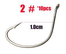 Load image into Gallery viewer, 10pcs/lots drop shot Fishing Hook For Senko Worm and livebait Wacky Rig Bass Fishing  High Carbon Material Fishing Hooks