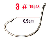 Load image into Gallery viewer, 10pcs/lots drop shot Fishing Hook For Senko Worm and livebait Wacky Rig Bass Fishing  High Carbon Material Fishing Hooks