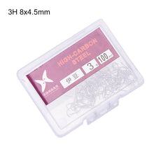 Load image into Gallery viewer, 100PCS 1 Box High Carbon Steel Circle Owner Fishing Hooks Freshwater Fishhook hole Strong carp Fish Tackle