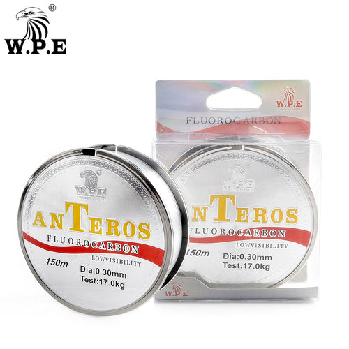 W.P.E Brand ANTEROS 150m Fluorocarbon Coating Fishing Line 0.20mm-0.60mm 10kg-41kg Fishing Line Carbon Fiber for Carp Fishing