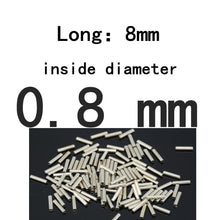 Load image into Gallery viewer, BlueJays 100pcs/lot Fishing stainless steel fishing line sleeve copper tube 0.8-3.4mm fishing accessories fishing line tube 8mm
