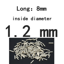 Load image into Gallery viewer, BlueJays 100pcs/lot Fishing stainless steel fishing line sleeve copper tube 0.8-3.4mm fishing accessories fishing line tube 8mm
