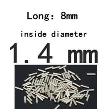 Load image into Gallery viewer, BlueJays 100pcs/lot Fishing stainless steel fishing line sleeve copper tube 0.8-3.4mm fishing accessories fishing line tube 8mm