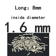 Load image into Gallery viewer, BlueJays 100pcs/lot Fishing stainless steel fishing line sleeve copper tube 0.8-3.4mm fishing accessories fishing line tube 8mm