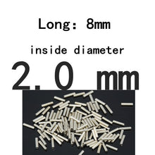 Load image into Gallery viewer, BlueJays 100pcs/lot Fishing stainless steel fishing line sleeve copper tube 0.8-3.4mm fishing accessories fishing line tube 8mm