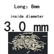 Load image into Gallery viewer, BlueJays 100pcs/lot Fishing stainless steel fishing line sleeve copper tube 0.8-3.4mm fishing accessories fishing line tube 8mm