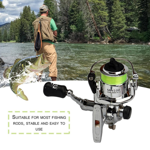Portable Size High Strength Aluminum Alloy Spinning Fishing Reel Fishing Tackle Small Spinning Reel 4.3:1 Fishing Accessories