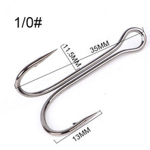 Load image into Gallery viewer, FTK Fishing Hook Baitholder Double Hook Bass Lure Holder Fly Tying Crank Hook Set Saltwater 10 pcs/lot Needle Fishhook 709