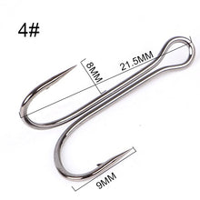 Load image into Gallery viewer, FTK Fishing Hook Baitholder Double Hook Bass Lure Holder Fly Tying Crank Hook Set Saltwater 10 pcs/lot Needle Fishhook 709