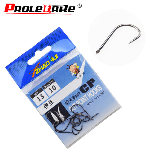 10pcs/bag Iseama Circle Carp Eyed Fishing Hook Size 1 2 3 4 5 6 7 8 9 10 11 12 13 Ring eye Japan High-carbon steel Fish hook