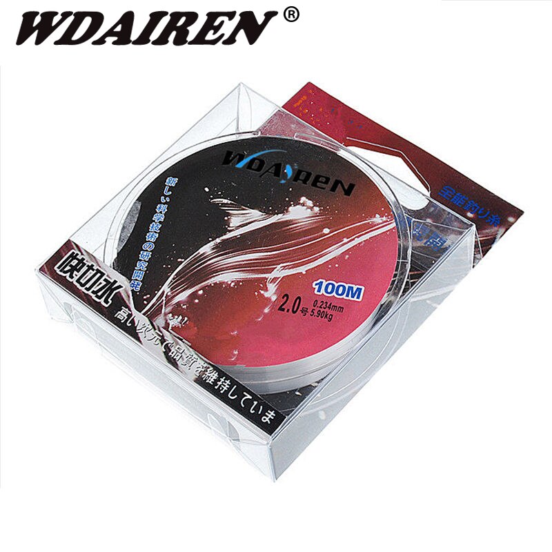 100M Hot Sell Fluorocarbon New Style  Sea Fishing Line Wear Resisting Lure Nylon Transparent Free Shipping