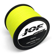 Load image into Gallery viewer, 2018 JOF 300m 500m 1000m 10LB - 80LB PE Multifilament 4 Strands Braid Line Ocean Fishing Super Strong Carp Braided Fishing Line