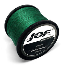 Load image into Gallery viewer, 2018 JOF 300m 500m 1000m 10LB - 80LB PE Multifilament 4 Strands Braid Line Ocean Fishing Super Strong Carp Braided Fishing Line