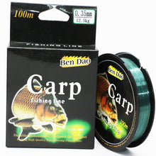 Load image into Gallery viewer, 100M  fluorocarbon coated FishingLine Super Strong Monofilament  Quality Japanese Material fil de peche nylon Carp Fishing