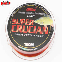 Load image into Gallery viewer, 100M  fluorocarbon coated FishingLine Super Strong Monofilament  Quality Japanese Material fil de peche nylon Carp Fishing