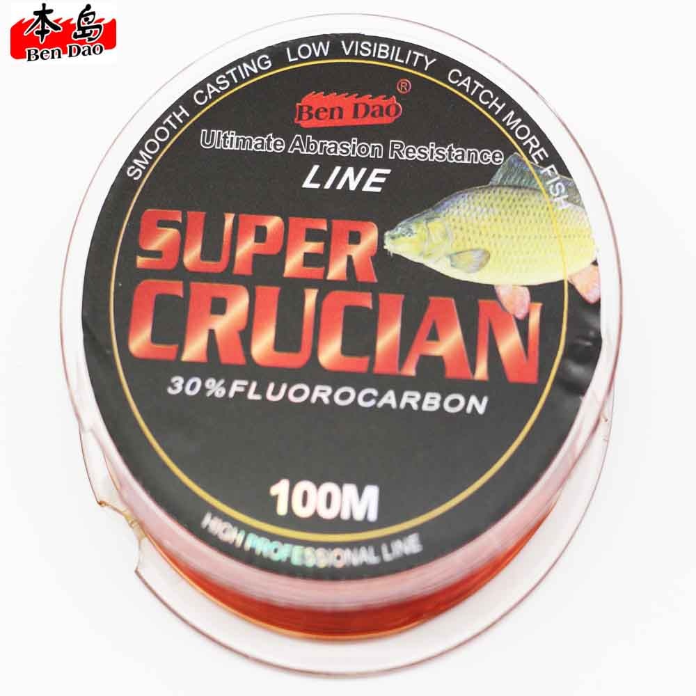 100M  fluorocarbon coated FishingLine Super Strong Monofilament  Quality Japanese Material fil de peche nylon Carp Fishing