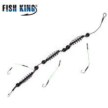 Load image into Gallery viewer, FISH KING Fishing Hook Artificial Lure Bait Cage Set Fishing Feeder 1pc/lot Baitholder Carp Lead Sinker Swivel Line Assorted 713