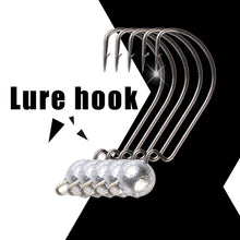 Load image into Gallery viewer, 1pack Lead Jig Head 3.5g/5g/7g/10g Barbed Hook 1/0# 2/0# 3/0# Fishing Hooks Soft Lure Jigging Worm Sharp HookBass Fishing Lure