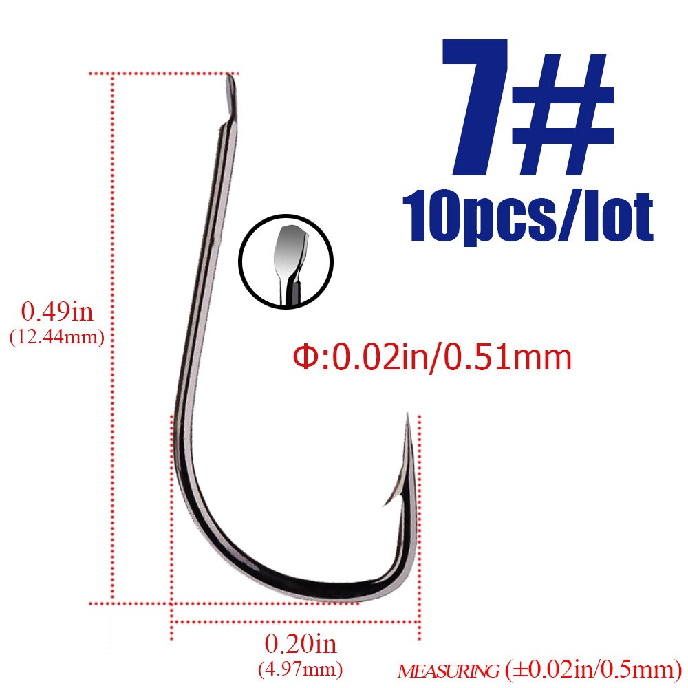 10pcs/lots black Sode Barbed  Fishing Hooks Circle High Carbon Steel Sharpened Bait Tackle Strong gamakatsu