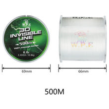 Load image into Gallery viewer, W.P.E Brand Nylon Line 100m/150m/300m/500m 0.23mm-0.60mm Strong Monofilament 3.8KG-22KG Carp Fishing Line  Japanese Material