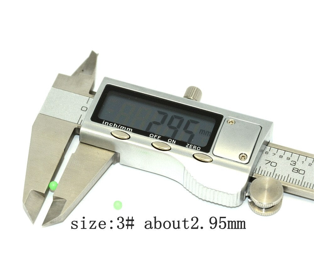 BLUEJAYS 500pcs/lot Luminous Beads 3mm 4mm 5mm 6mm Luminous Block Pearl Fishing Lure Accessoires Fishing Tackle free shipping