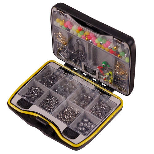 Fishing brand Fishing Tool Set Box Stopper Jig Hook Swivel Snap Lead Sinker Storage Case Fishhooks Connector Kit  Fishing Tackle