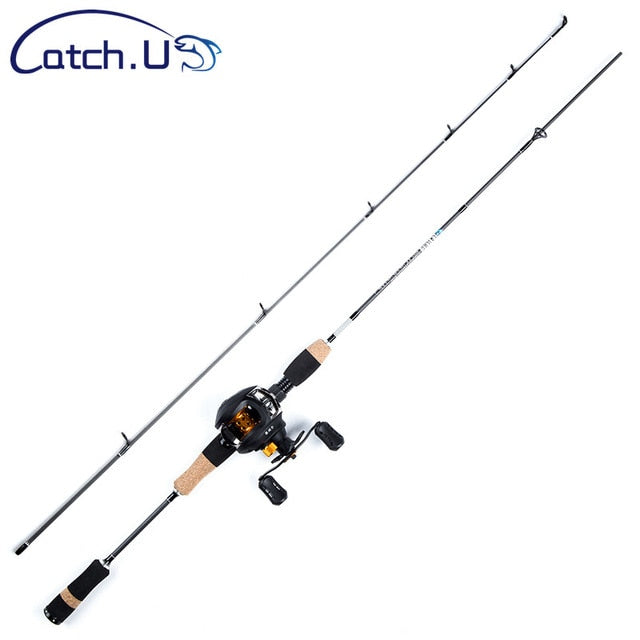 Catch.U 1.8M Fishing Rod Carbon Spinning Rods UL Lure Casting Rod Ultra Light Power Soft Fishing Rod Carp Line 2-5lb Wt 0.8-5g