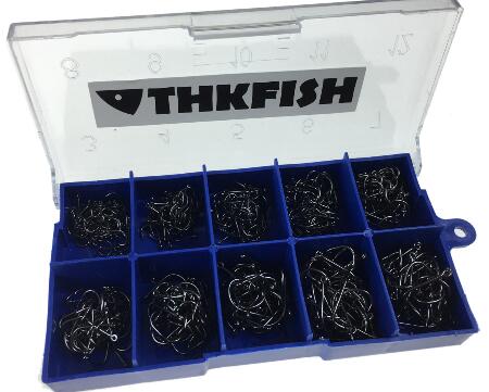 500 Pcs #3-#12 Silver Black Gold Freshwater Fishing Hooks Carp Fishhooks Barbed Hooks Kit Jigging Bait Carp Fishing Hook