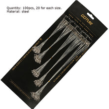 Load image into Gallery viewer, Goture 60/100pcs Fishing Line With Fishhook Swivel Snap Steel Wire Leader Trace Lures Leash Spinning Expert