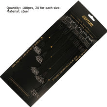 Load image into Gallery viewer, Goture 60/100pcs Fishing Line With Fishhook Swivel Snap Steel Wire Leader Trace Lures Leash Spinning Expert