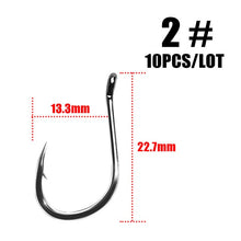 Load image into Gallery viewer, ISE Fishing Hook ISEAMA With Eye 50358 1/0-10#  10pcs/lot  High Carbon  Carp Catfish Anzol Peche Japan Tackle Fishing hook owner