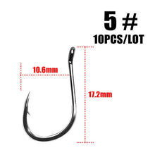 Load image into Gallery viewer, ISE Fishing Hook ISEAMA With Eye 50358 1/0-10#  10pcs/lot  High Carbon  Carp Catfish Anzol Peche Japan Tackle Fishing hook owner
