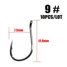 Load image into Gallery viewer, ISE Fishing Hook ISEAMA With Eye 50358 1/0-10#  10pcs/lot  High Carbon  Carp Catfish Anzol Peche Japan Tackle Fishing hook owner