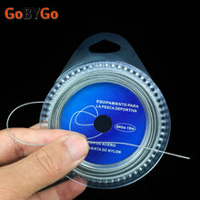 Load image into Gallery viewer, GoByGo Fishing Steel Wire Fishing Lines 10m Max Power 7 Strands Super Soft Wire Lines Cover with Plastic Waterproof GSX