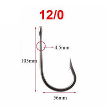 Load image into Gallery viewer, Hyaena 1PCS Stainless Steel Large Shark Fishing Hook Rigs 2 Arms 400lb Wire Leaders Big Hook Rig Fishing Tackle